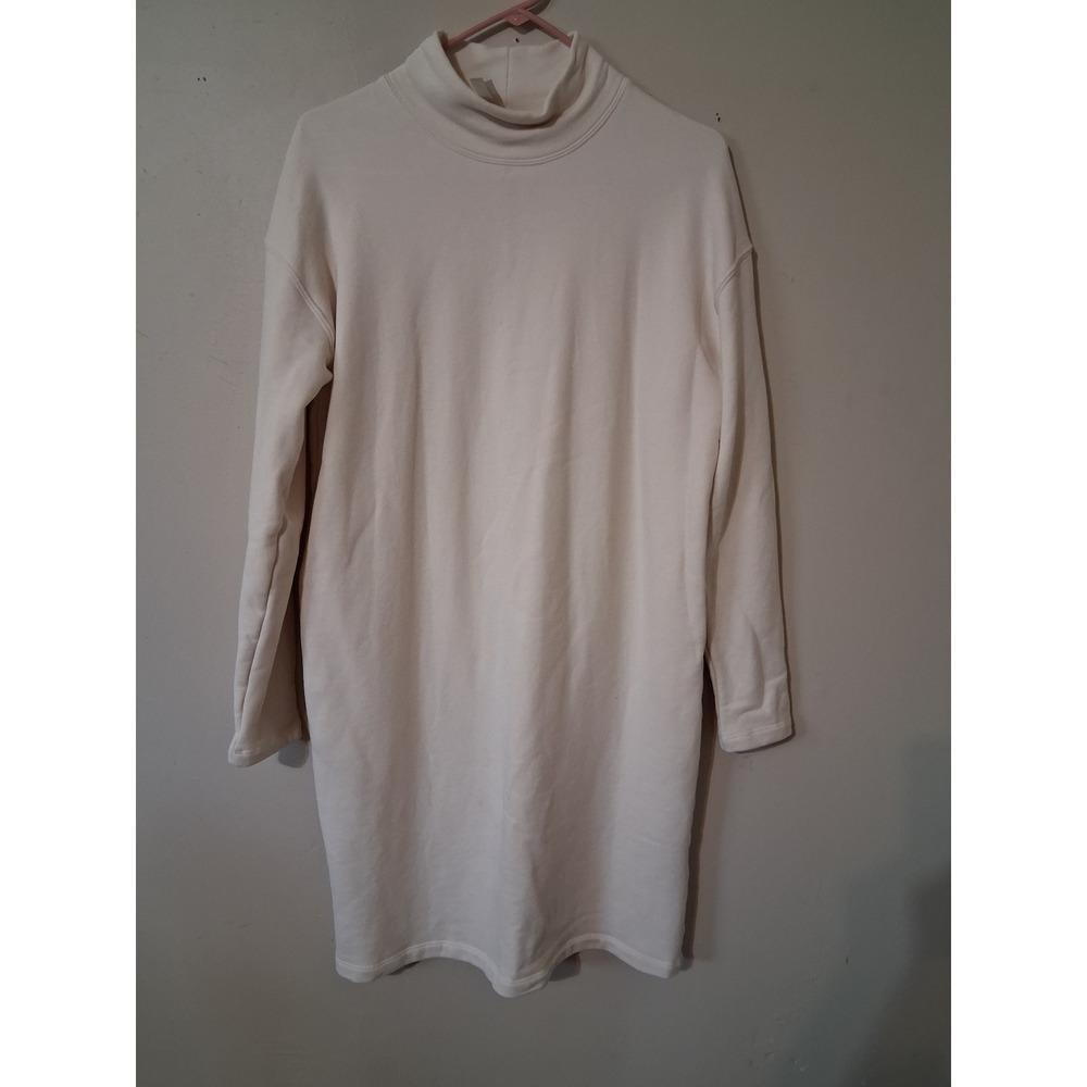 The Group by Babaton Aritzia Cream Mock Neck Sweatshirt Mini Sm DressPortugal